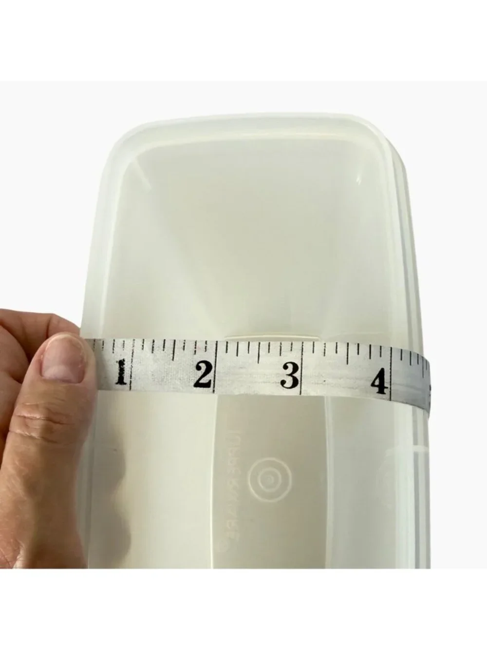 Vintage Tupperware Cereal Keeper Replacement Base ONLY Sheer Clear #469-21 2-Qt